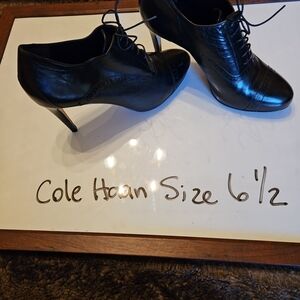 Cole Haan Black Size 6.5 Women's Heeled Shoes Librarian Academic